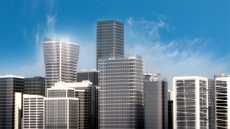 Virtual City - Concept, building design & rendering, copyright Massimiliano Fabrizi