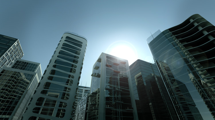 Virtual City - Concept, building design & rendering, copyright Massimiliano Fabrizi
