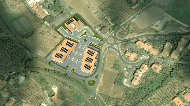 Industrial building - Project collaboration & rendering, copyright Massimiliano Fabrizi