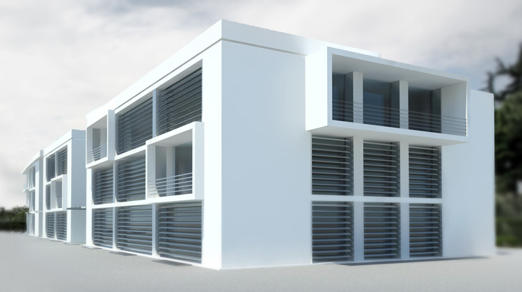 Industrial building - Project collaboration & rendering, copyright Massimiliano Fabrizi